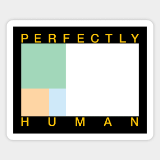 Perfectly Human - Unlabeled Pride Flag Magnet